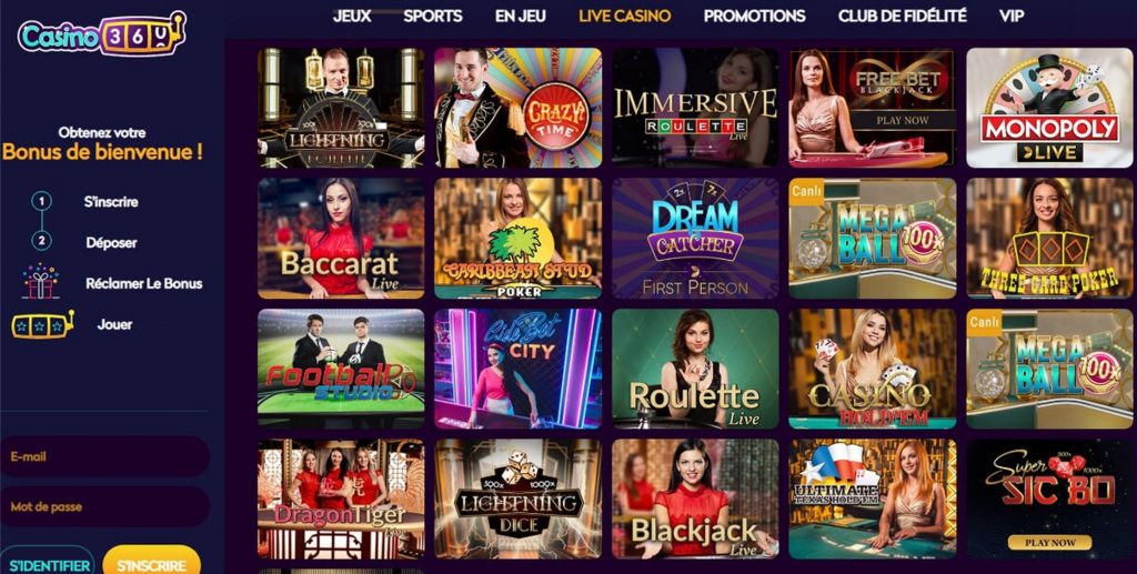 Revue du Casino360.net